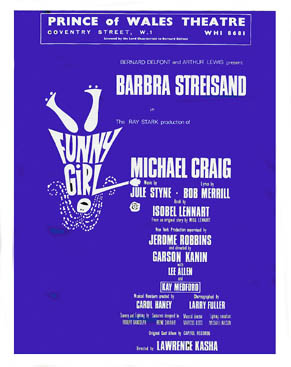 Funny Girl theatre poster - Prince of Wales Theatre
